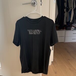 All Saints Black Short Sleeve Tee